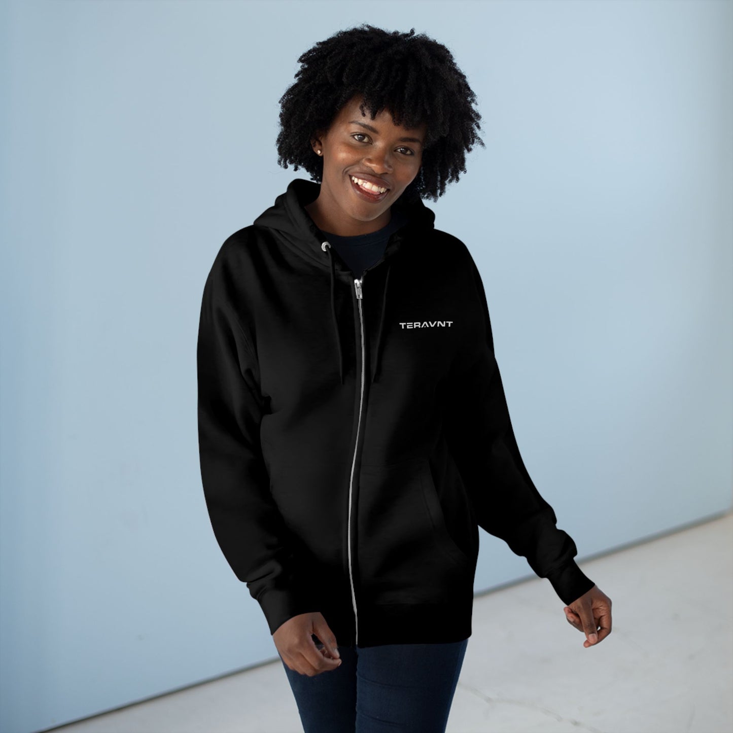 Teravnt Unisex Zip Hoodie - Cozy Everyday Comfort