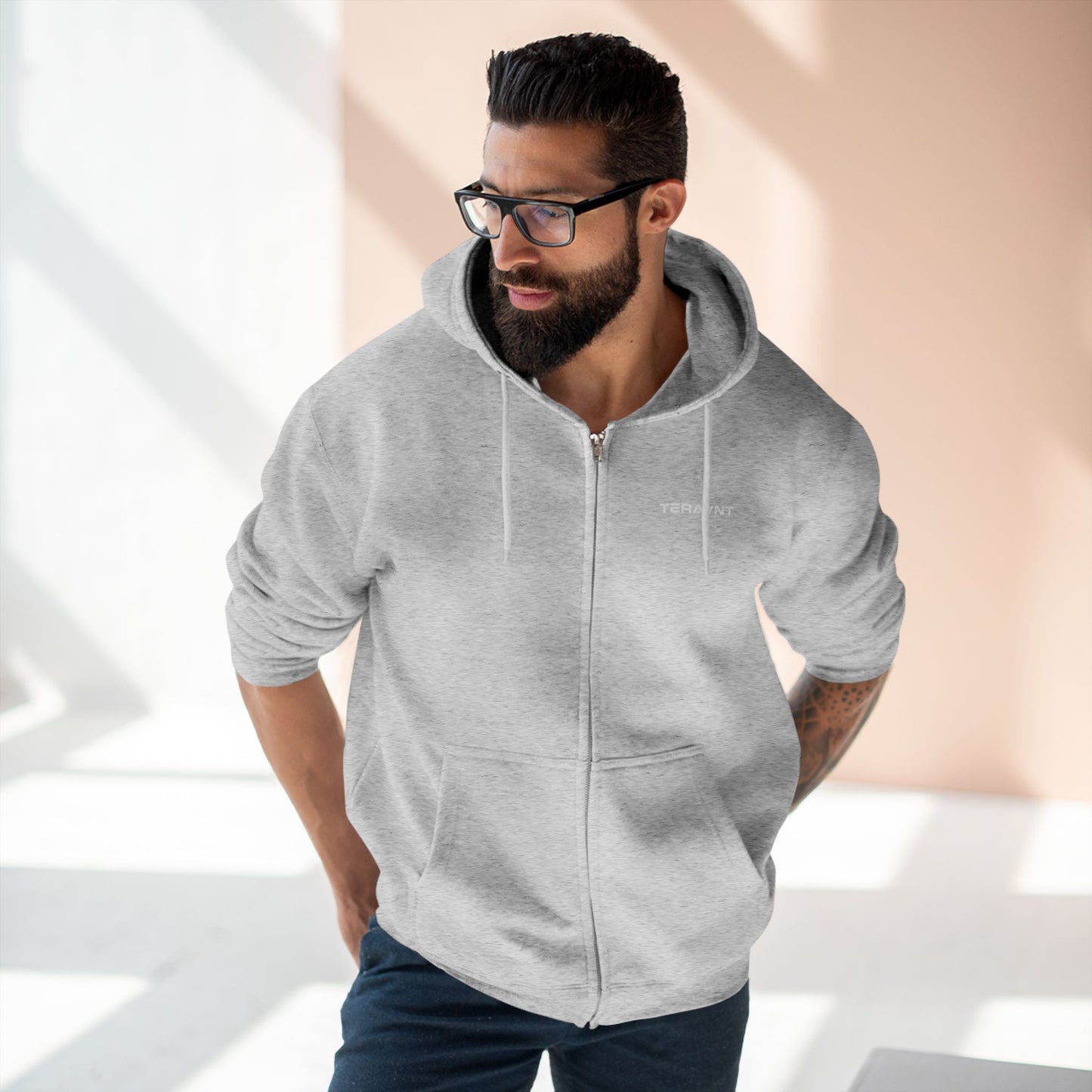 Teravnt Unisex Zip Hoodie - Cozy Everyday Comfort