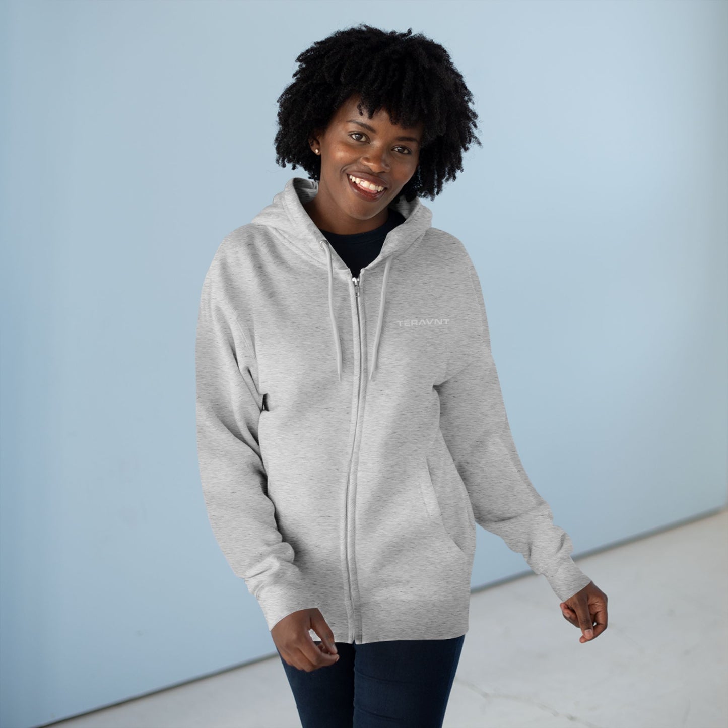 Teravnt Unisex Zip Hoodie - Cozy Everyday Comfort