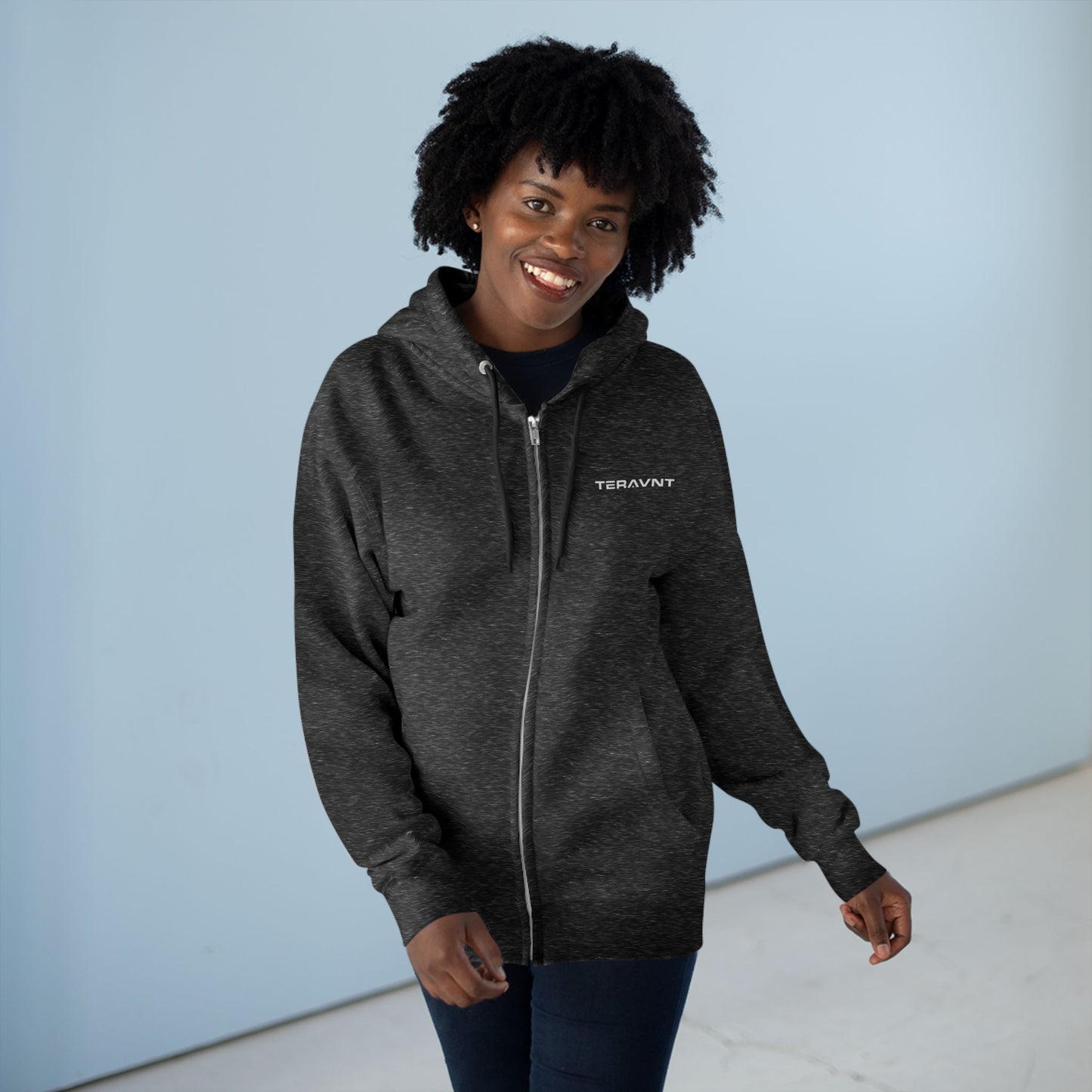 Teravnt Unisex Zip Hoodie - Cozy Everyday Comfort