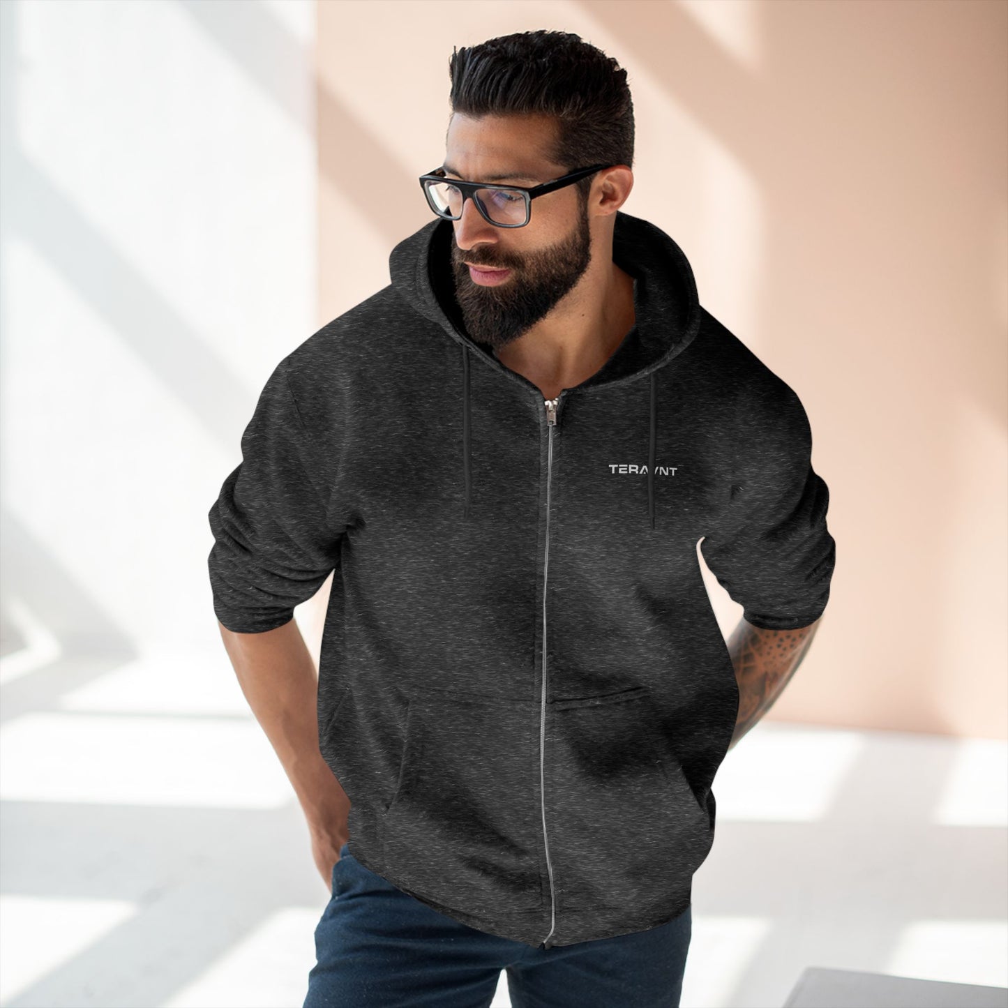 Teravnt Unisex Zip Hoodie - Cozy Everyday Comfort